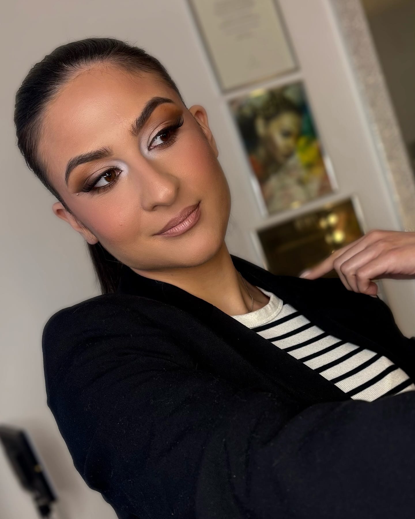 Halo smokey look