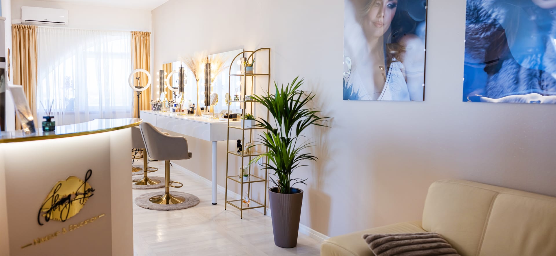 Novi studio – makeup kutak s portretima